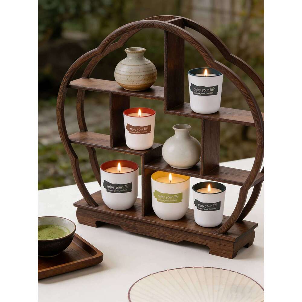 Coloured Glass Cup Soy Wax Scented Candles - Romantic Wedding Favors & Home Decor Gifts W260304