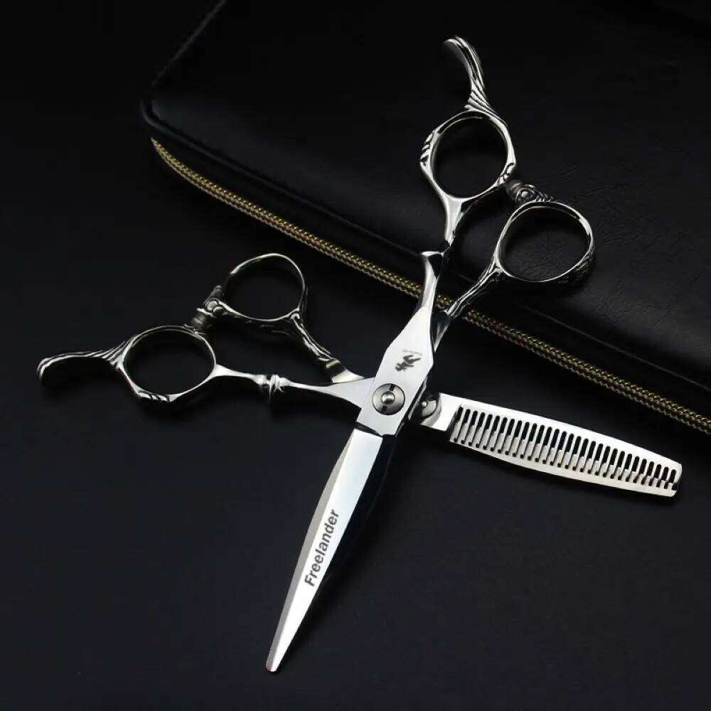 Freelander Barber 6 inch Professional Hairdressing With Japan Sink Screw Hair Cutting Thinning Scissors H260303