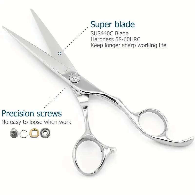 Professional Haircut Scissors, 6 Inch Cutting Scissors Hair Thinning Shears, Sharp And Durable Barber Hairdressing Tools H260303
