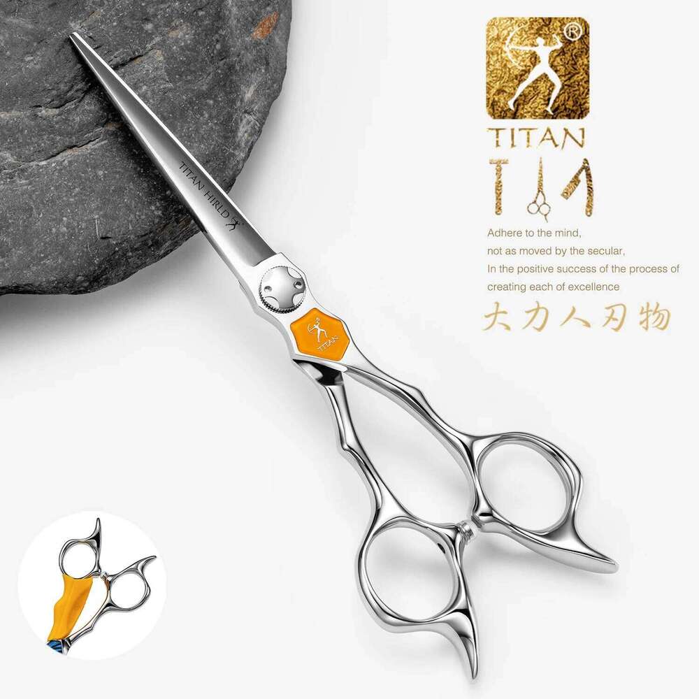 Titan CNC Skill 5.5,6.0inch Hairdress Professional Barber Tools Salon Cutting Thinning Hair Scissors H260303