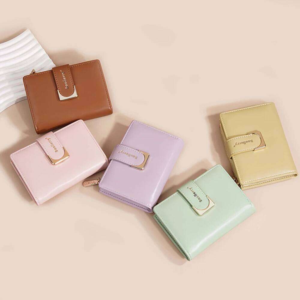 1Pcs/Baellerry Simple Compact Zipper Purse for Women, Can Hold Cards Coins, and Stylish Women's Bag, Multi-Card Slot Coin Pouch, Portable Multi-F