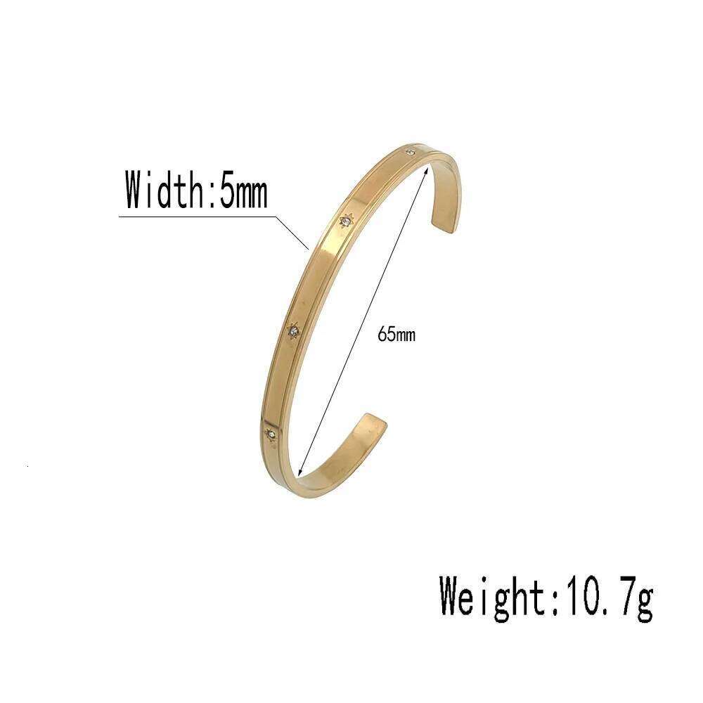 New simple personalized fashionable stainless steel women's bracelet, retro jewelry, inlaid with zircon,gift for women XJ260303