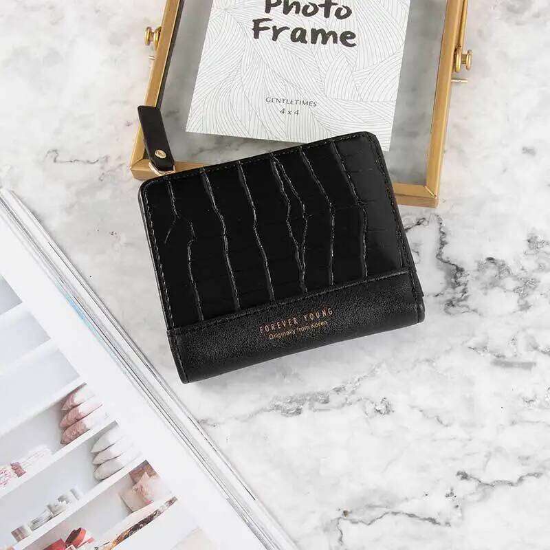 Small Women's Wallet Female Crocodile Pattern Zipper Coin Purses Luxury Designer Card Holder Clutch Ladies Money Bags Handbags C260304