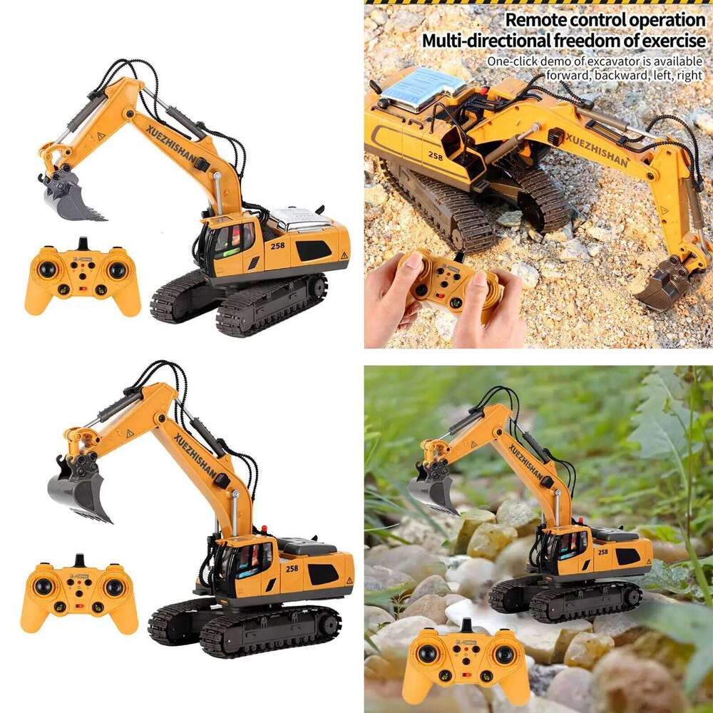 Remote Control Car Bulldozer Tractor Engineering Vehicle Toys for Kids Boys Gifts Z260303