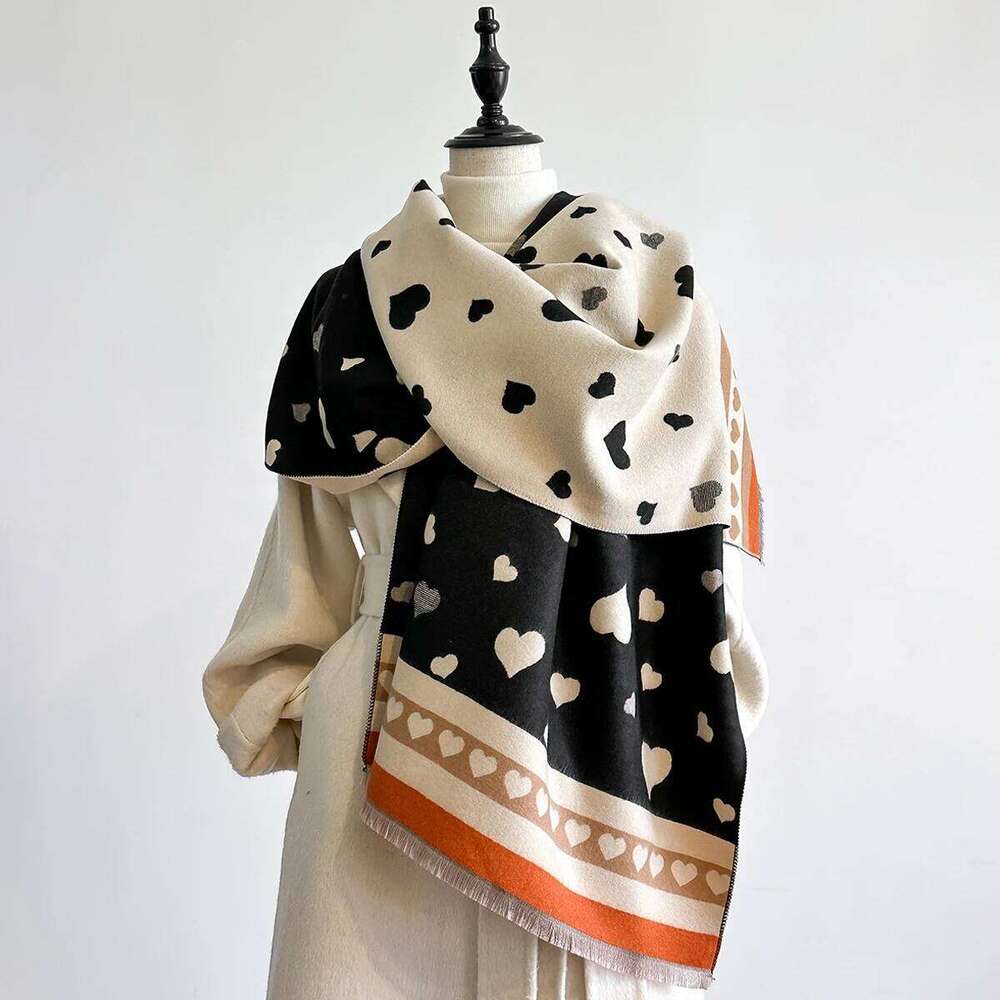 2025 Designed Women's Winter Warm Cashmere Shawl - Fashion Neckerchief Pashmina Head Scarf Wrap Poncho & Echarpe XJ260304