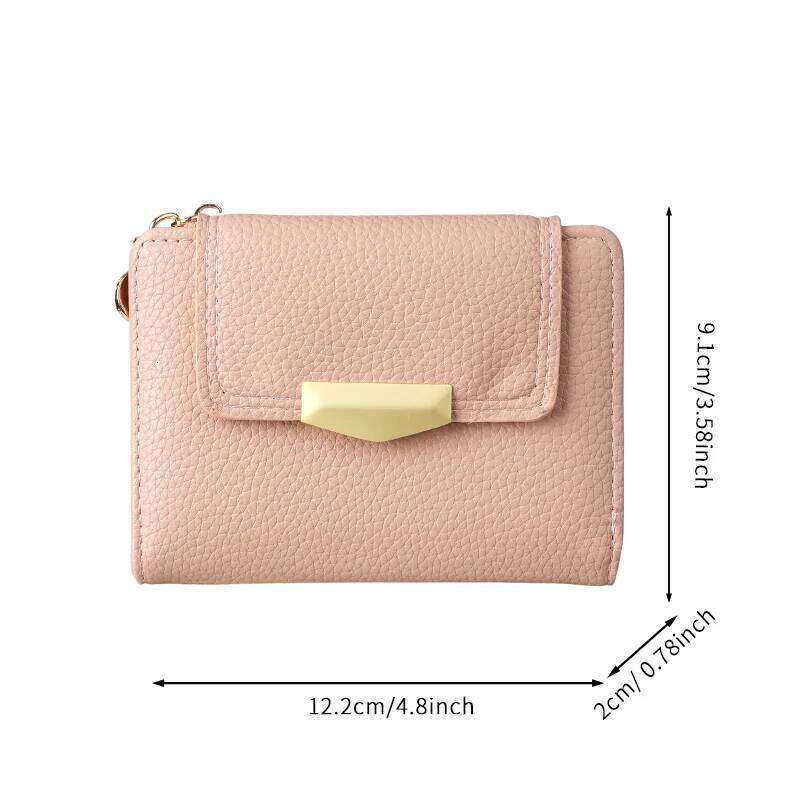 lychee short card all in one wallet, women's high-end feel C260304