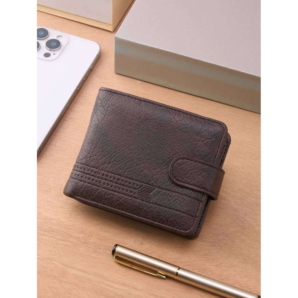 Men Wallets Leather Zipper Man Slim Card Horders Quality Male Short Multi-card Wallet Coin Pocket Purse C260304