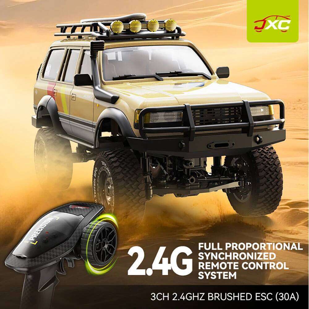 JXC 1/12 LC80 Simulation Land Cruiser 2.4GHz RTR RC Electric Remote Control Model Car Rock Crawler Adult Children's Toys Z260303