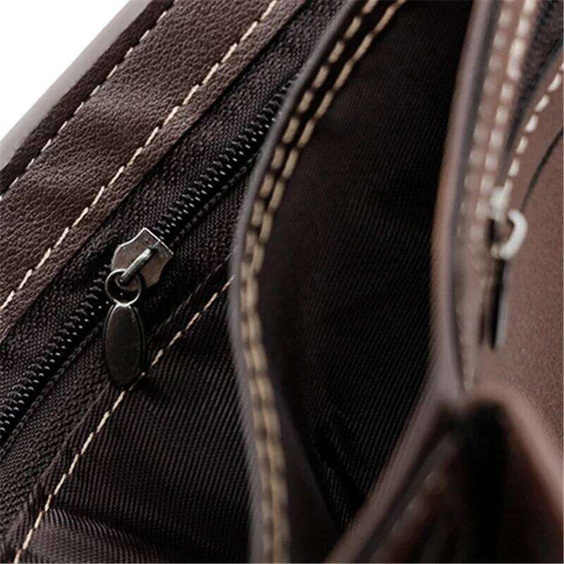 Men's Black/brown/coffee Business Holder Case Male Short Purse PU Leather Money Bag for Men Credit Card Wallet C260304