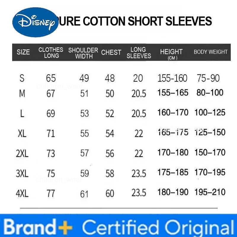 Disney Summer 2026 Mickey Mouse 100 Cotton Print T-shirt Family Set with Sparkly Shades for Parents Kids Unisex Tops H260304