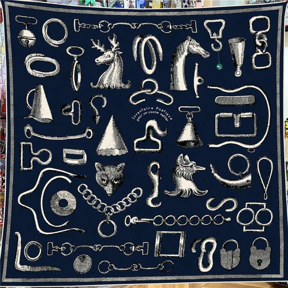 Women's Stylish Faux Silk Wool Scarf 130x130cm Elegant Large Warm Gift Ladies Office Party Christmas Celebrations XJ260304