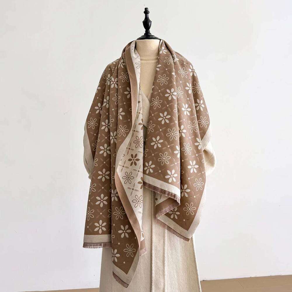 2025 New Women's Autumn and Winter Trend Imitation Cashmere Scarves Female Thermal Air Conditioner Shawl Long Scarf XJ260304