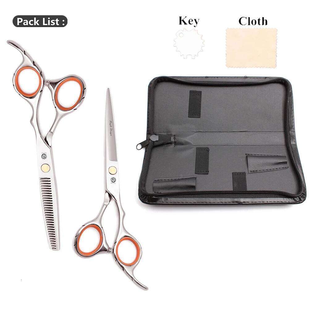 Professional Hairdressing Purple Dragon 5.5" 6" JP Stainless Thinning Shears Hair Cutting Scissors Barber Shop Z1008 H260303