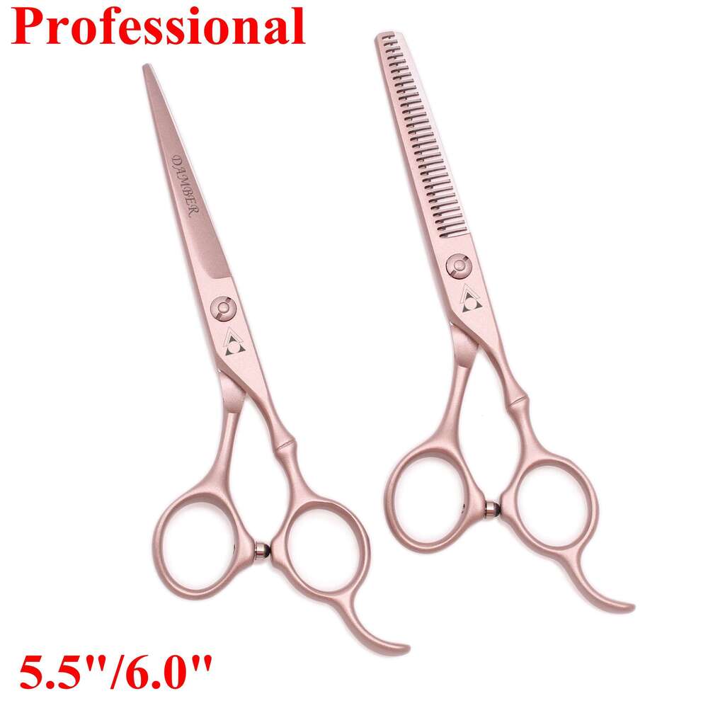 5.5 6 Japanese Steel 440C Hair Professional Hairdressing Scissor High Quality Barber Scissors Thinning Cutting Set 9030 H260303
