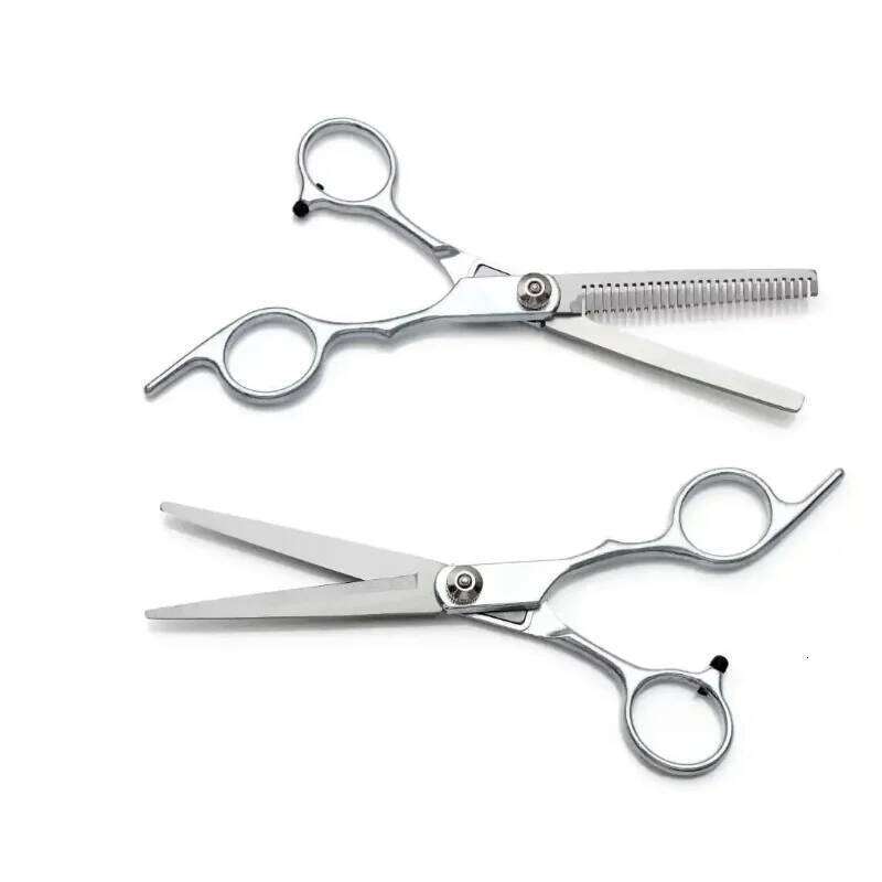 Stainless Steel Scissors for Hair Professional Hairdressing Thinning Scissor Haircut Cutting Shear Barber 6 inch Styling Tool H260303