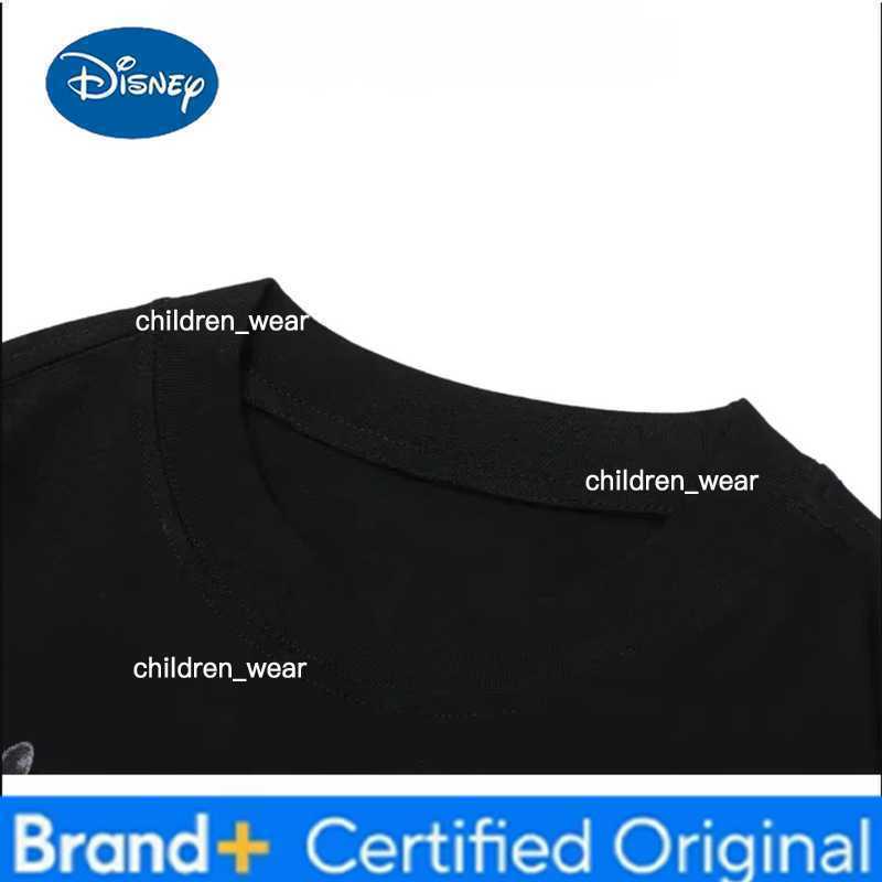 Disney Mens and Womens T-shirts Mickey Mouse Short-sleeved Summer Boys and Girls Childrens Trendy Parent-child Outfit H260304