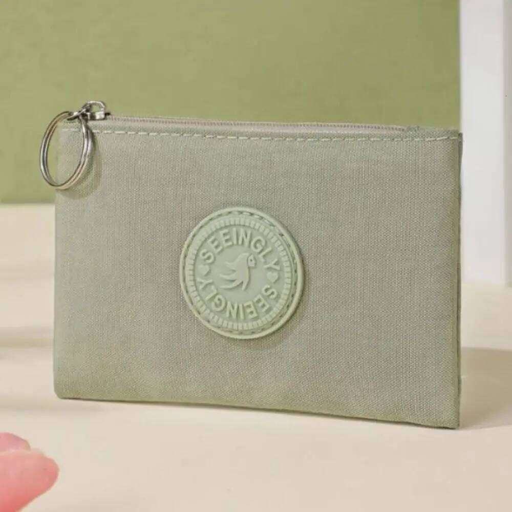 Portable Canvas Coin Purse Wear-resistant with Key Ring Credit Card Holoder Waterproof Wallet Money Bag Male Female C260304