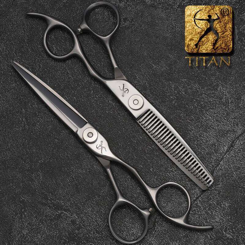Titan professional barbershop cutting salon hair scissors japan vg10 steel New design H260303
