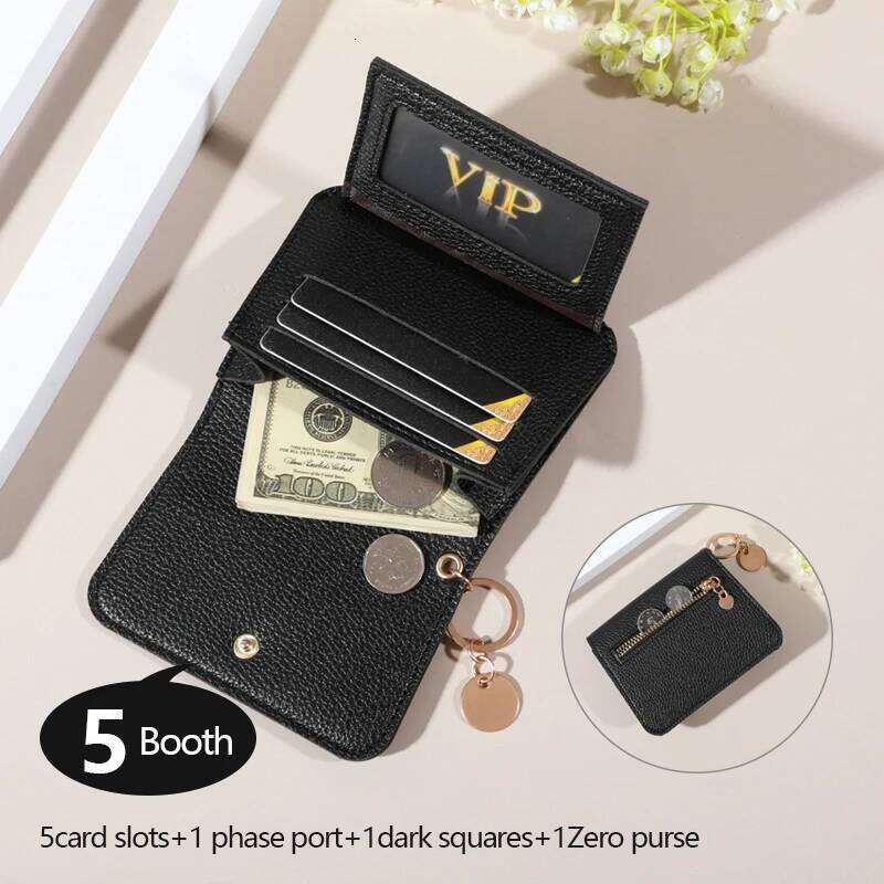 Minimalist Wallet - Water-Resistant, Lightweight, Multi-Card Credit Card Holder with Snap Closure, Perfect for Daily Commute C260304