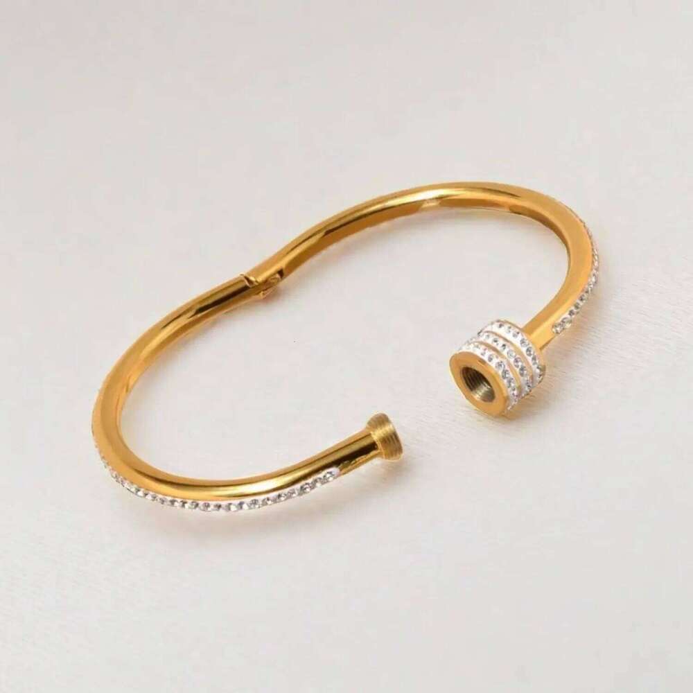 Hot Sale Gold Plated Double-Layer Bracelet CZ Inlaid Luxury Bangle Women Fashion Trendy Jewelry Perfect Gift for Daily Wear XJ260303