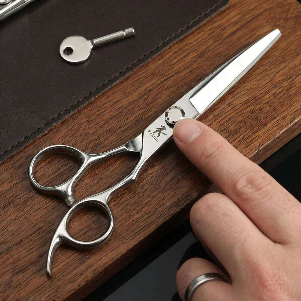 FnLune 6inch Hairdressing Scissor Professional Hairdressers Barbers Stainless Steel Hair Cutting Shears Salon Barber H260303