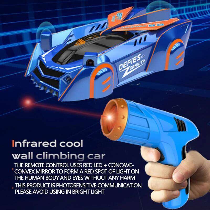 RC Car Stunt Infrared Laser Tracking Wall Ceiling Climbing Vehicle Toys For Children Remote Control Cars Follow Light Gifts boys Z260303