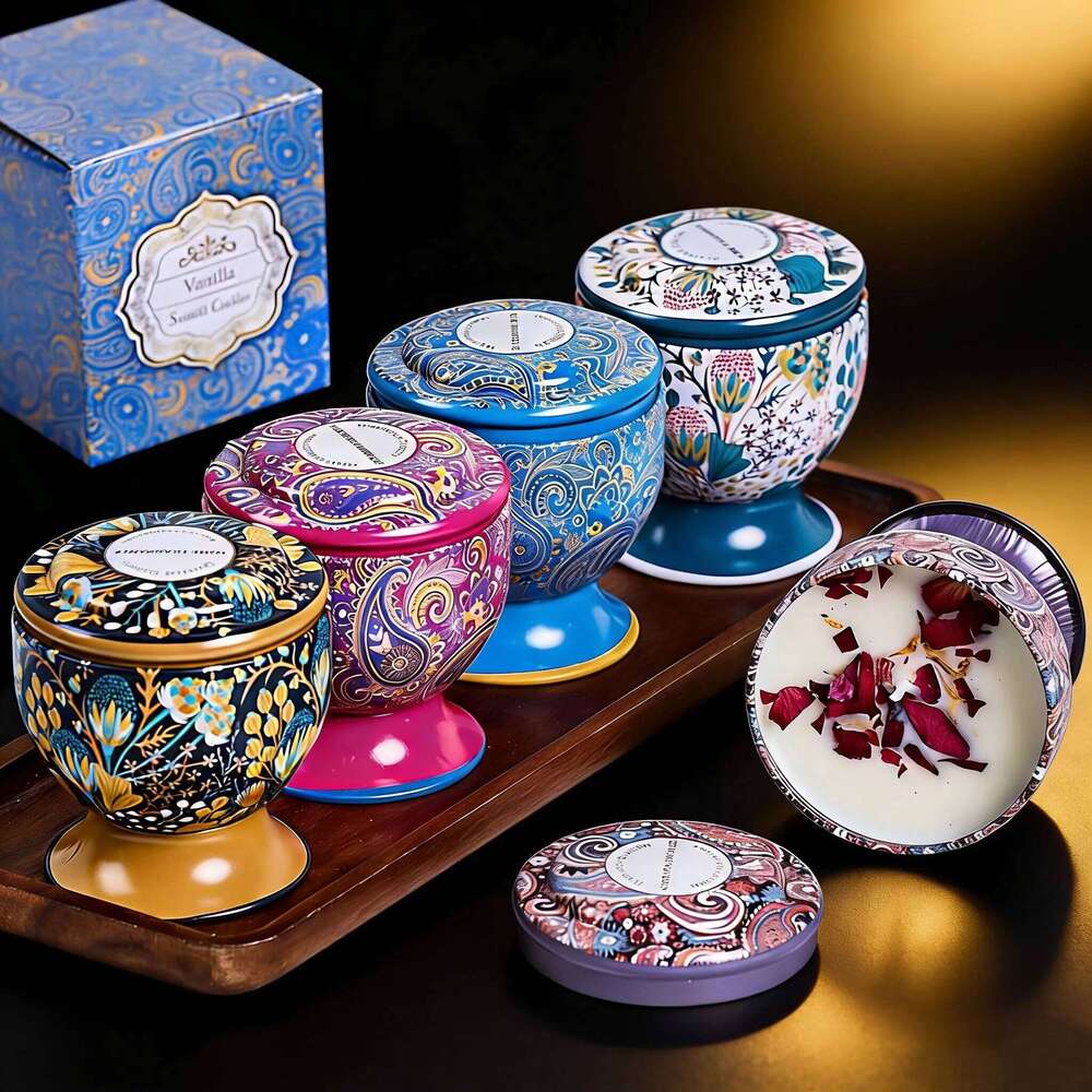 Valentine's Day Scented Jar Gift Goblet Dried Flower Fragrance Candle Smokeless Romantic Incense Wholesale Wedding Favor W260304