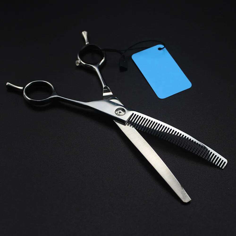 Professional Japan 440c 7 '' Upscale pet dog grooming Curved hair haircut barber Thinning shears Hairdresser scissors H260303