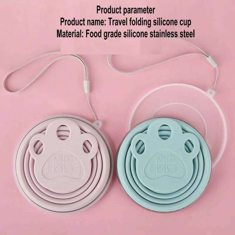 Riding Silicone Portable Compression Outdoor Camping Water Foldable Travel Food Grade Mouthwash Cup S260303