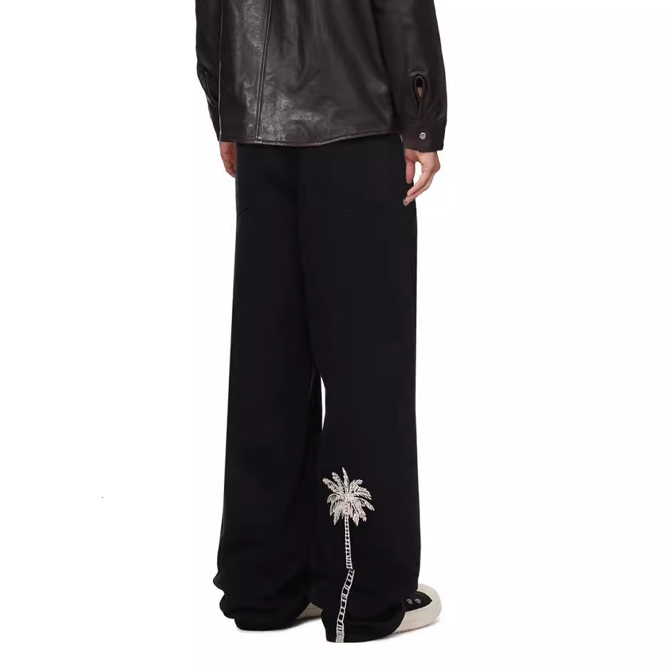 Vintage Hong Kong-style Washed Distressed Jeans For Men American Trendy Loose Straight-leg Pants Designer Pants Ins-style Cool Wide-leg Long Pants