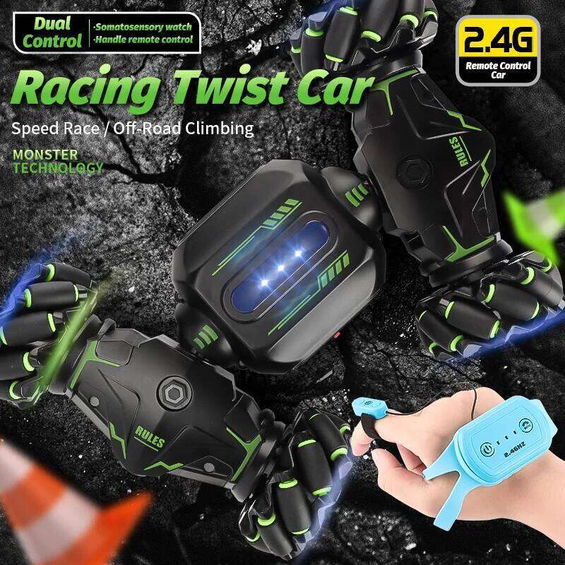 2.4G RC Toy Car Gesture Sensing Twisting Stunt Drift Climbing Remote Controlled Cars Toys For Children Boys A Birthday Present Z260303