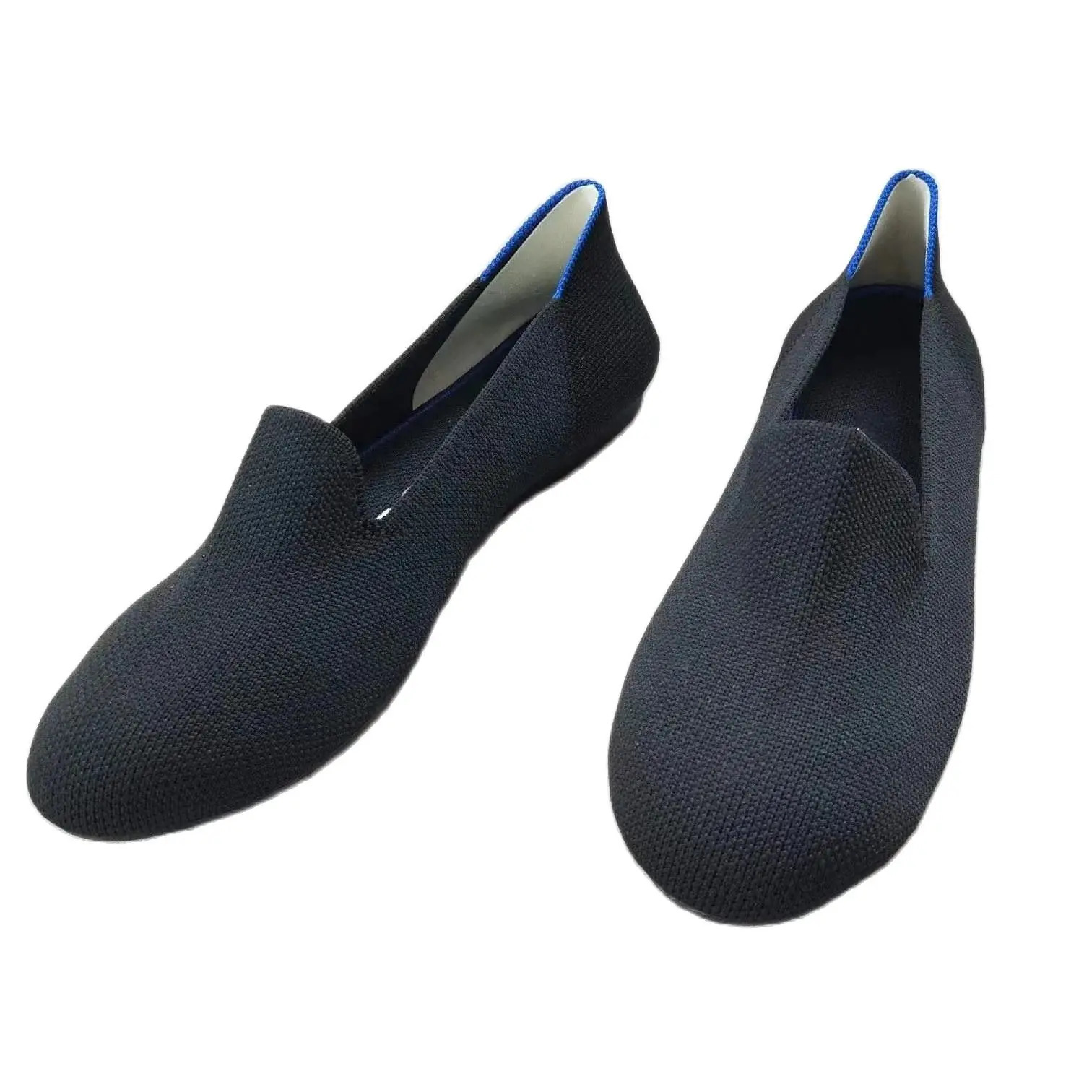 Maggies Walker Womens Stretchable Soft Bottom Knitted Flats Spring Shallow-mouth Washable Casual Loafers Size 3540 260303