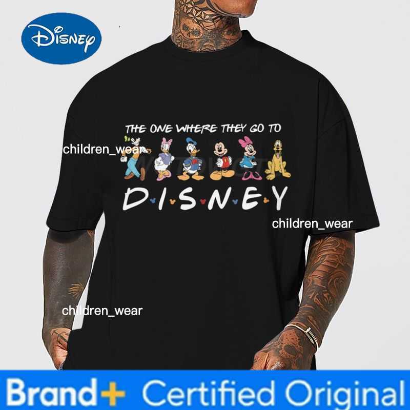 Disney Family Matching T-Shirt 2026 Fashion Casual Top for Kids Adults Mickey and Friends Print Casual Short Sleeve Top Family Outfits H260304