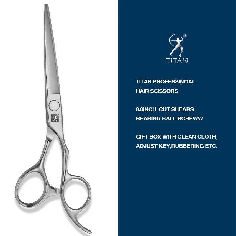 TITAN professional Laser wire hair haircut scissor cut barber cutting shears hairdresser scissors Jp 440C steel 6inch H260303