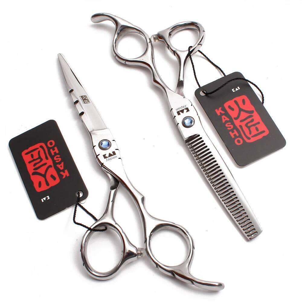 Professional 5.5" 6" Stainless Hair Cutting Thinning Shears Hairdressing Scissors Haircut Set H1010 H260303