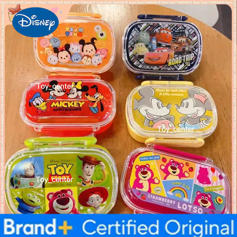 2026 New 300ml Cute Cartoon Toy Story Strawberry Bear Mcqueen Minnie Lunch Box Fresh-Keeping Box Fruit Bento Box Student Gift H260304