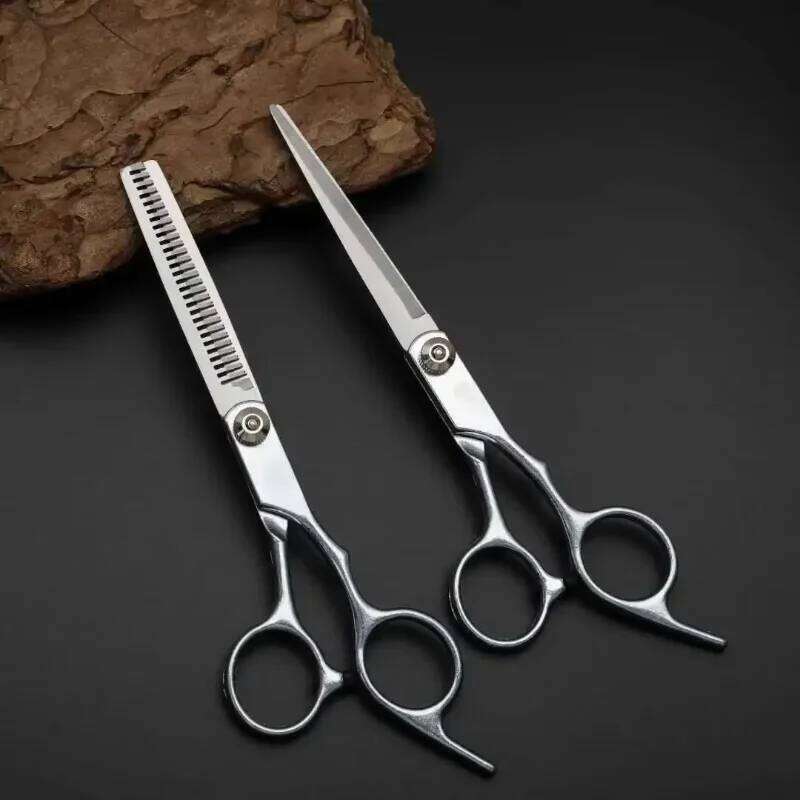 Stainless Steel Scissors for Hair Professional Hairdressing Thinning Scissor Haircut Cutting Shear Barber 6 inch Styling Tool H260303