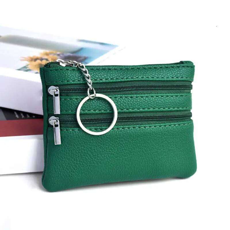 Fashion PU Leather Coin Purse Women Small Wallet Change Purses Mini Zipper Money Bags Children's Pocket Wallets Key Holder C260304