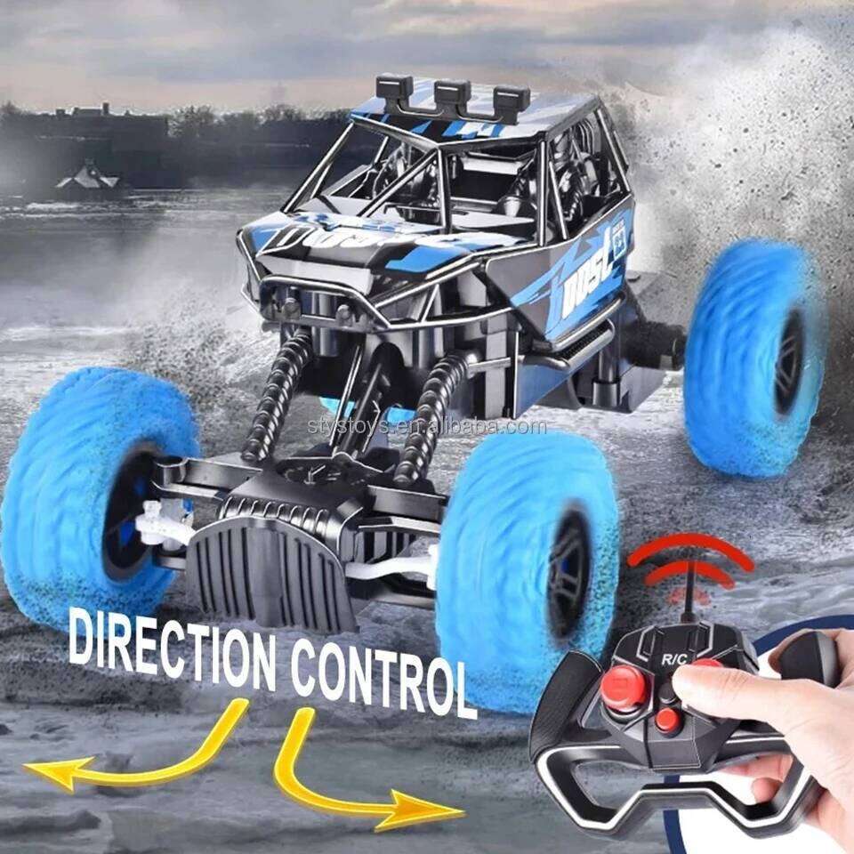 Remote Control Toy Car: Off-Road Climbing, 27MHz 4-Way, Rubber Wheels, Rechargeable, Flashing Lights Z260303
