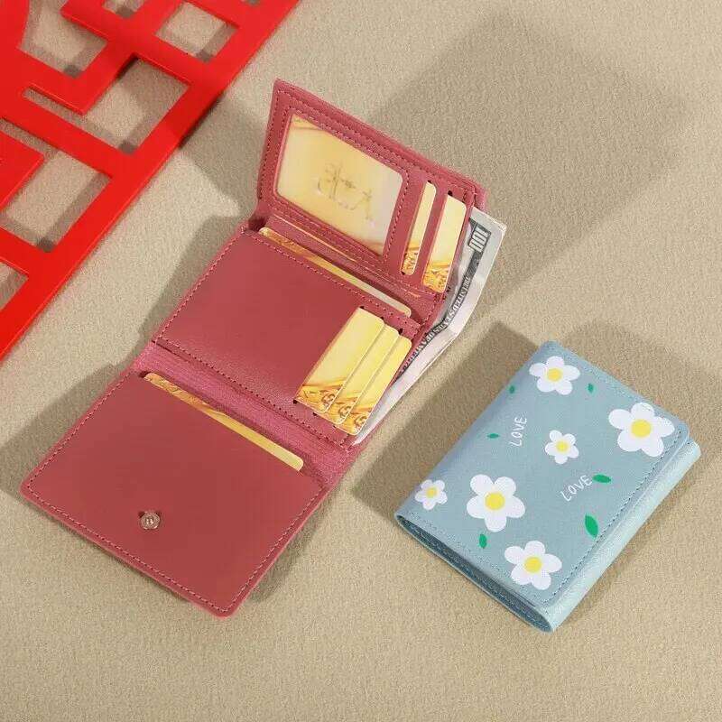 2023 New Small Women's Short Fold Personalized Student Cute Mini Fashion Zero Wallet C260304