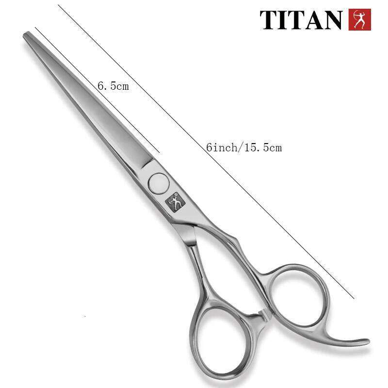 TITAN professional Laser wire hair haircut scissor cut barber cutting shears hairdresser scissors Jp 440C steel 6inch H260303