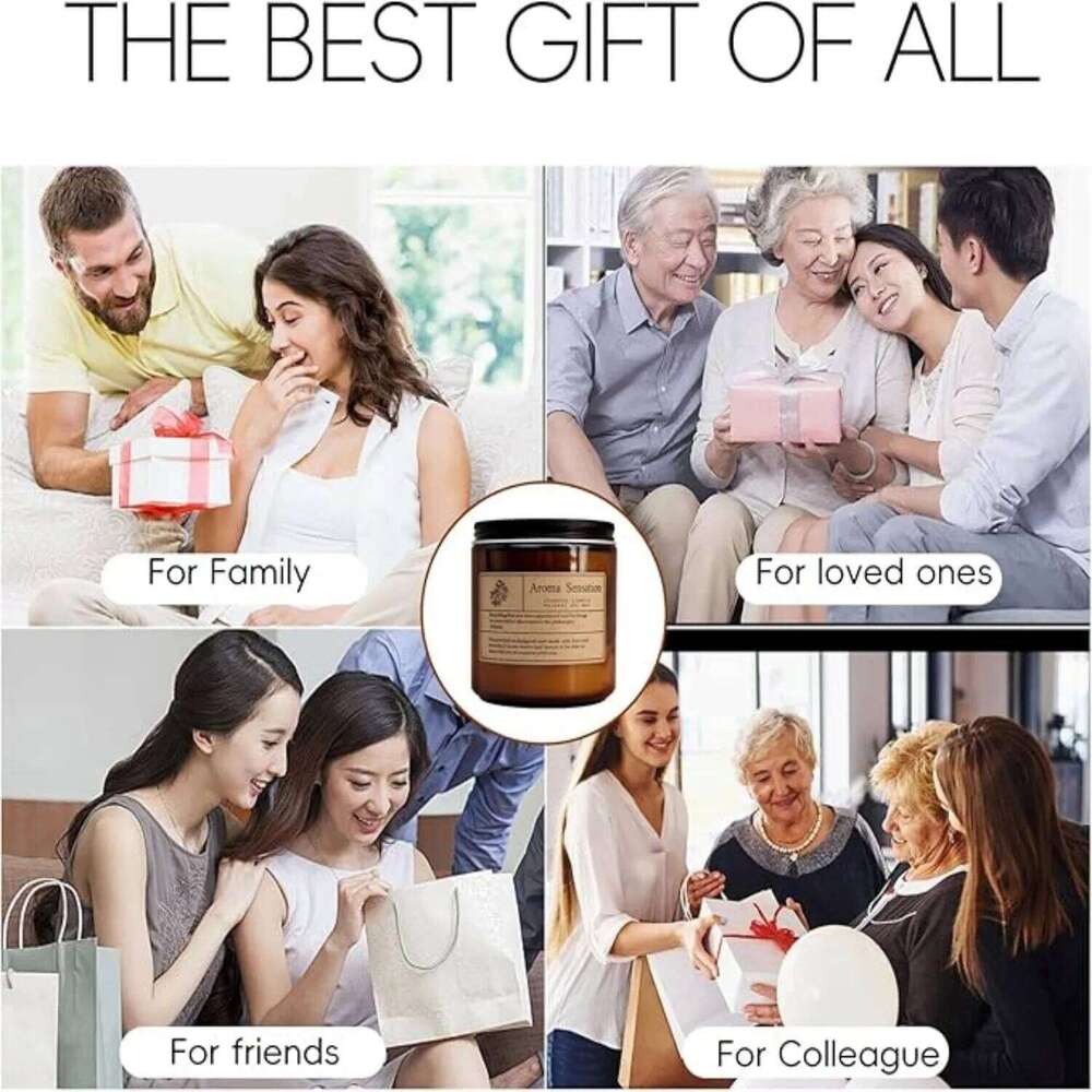 1pc, Small Amber Glass Scented Candle Creative Retro Smokeless Romantic Fragrance Home Party Garden Dining Table Decor W260304