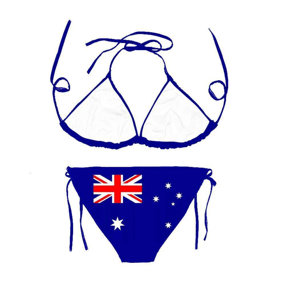 CLOOCL Australia Flag Sexy Sets Fashion 3D Print Swimsuit Beach Pool Vacation Adjustable Lacing Bikini Suits No Chest Pad Y260303
