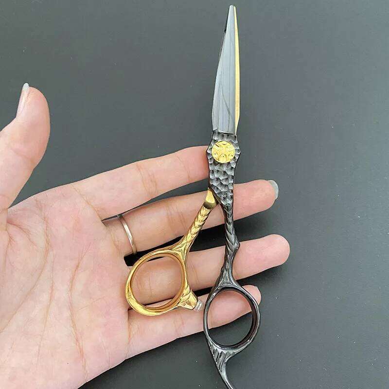 New Professional Japan 440C 6 '' Hair Flat Cutting Teeth Haircut Thinning Barber Haircutting Scissors H260303