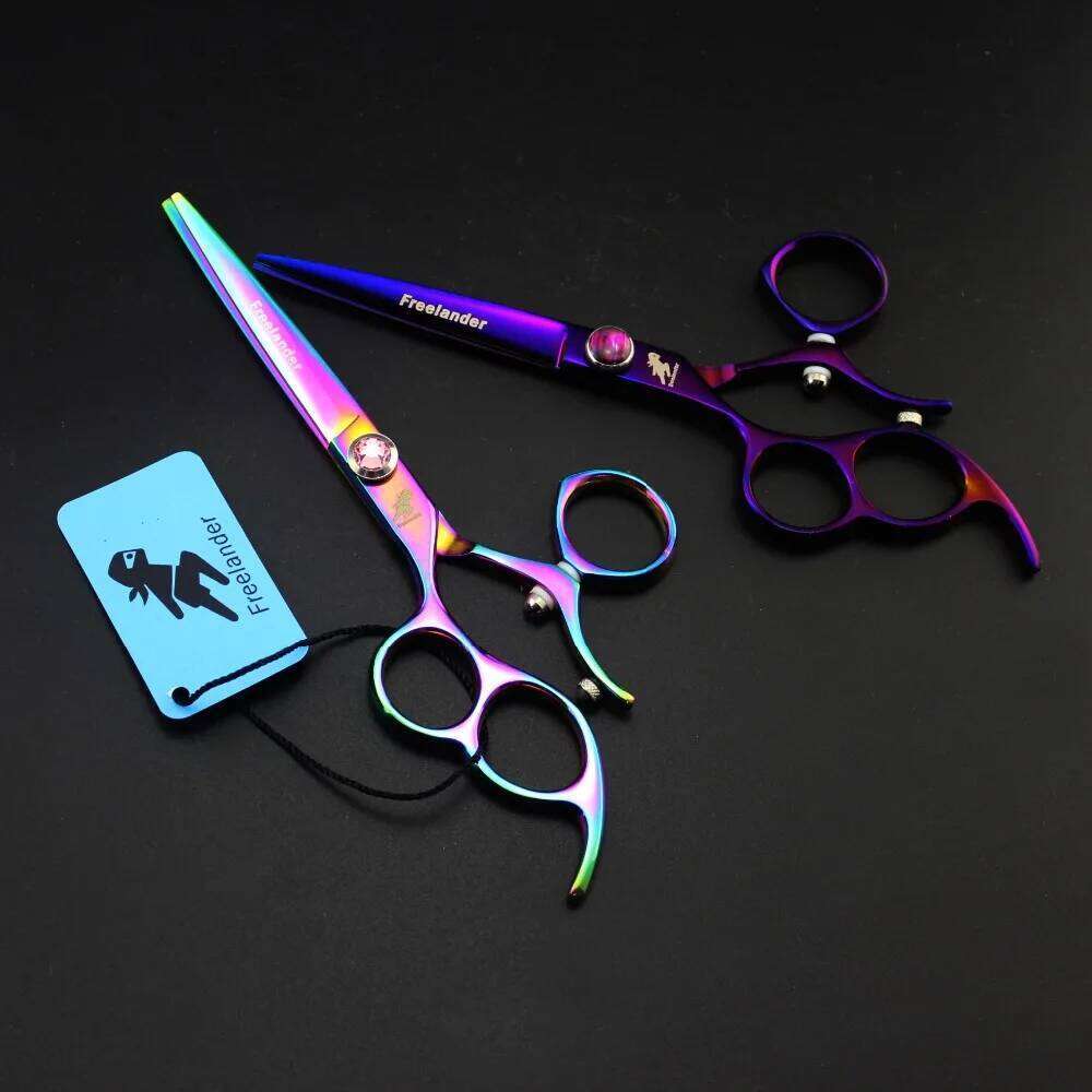 6.0in. Freelander Rotate the handle Profissional Hairdressing Cutting Scissors Set Barber Shears High Quality Salon H260303