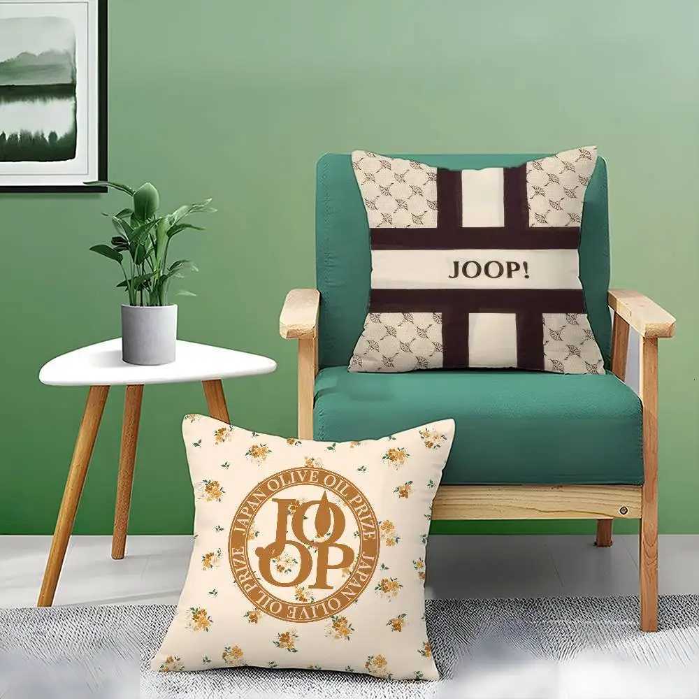 Joop Luxury Short Plush Cushion Cover Invisible Zipper Anti-dustmite Sofa Pillow CaseT260304