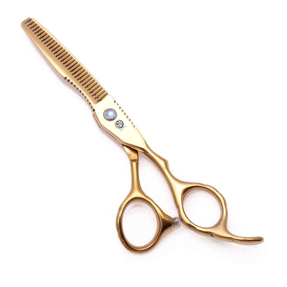 Professional Hairdressing 6" Japan Gold Stainless Cutting Thinning Shears Hair Scissors Dropshipping Z1011 H260303