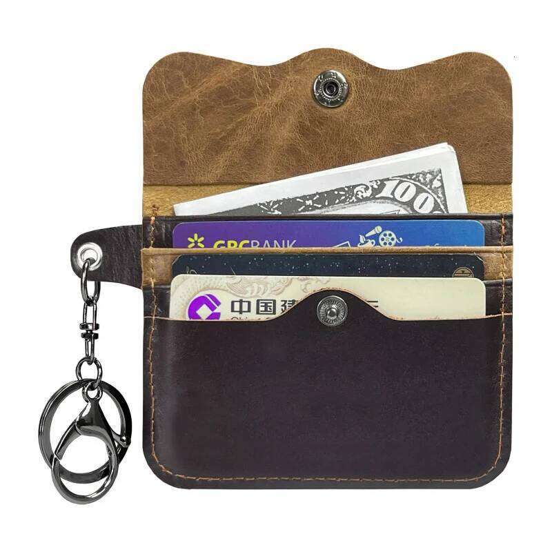 New Cow Leather Men's And Women's Bag Coin Purse Slim Credit Card ID Holder Wallet For Men and Women Pocket C260304