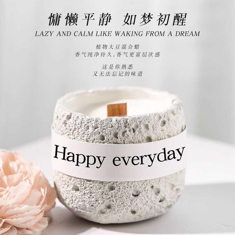 Essential Oil Aromatherapy Candle for Relaxation and Aid, Home Use, Niche Indoor Long-lasting Bedroom Sleep Romantic Mood Fragrance W260304