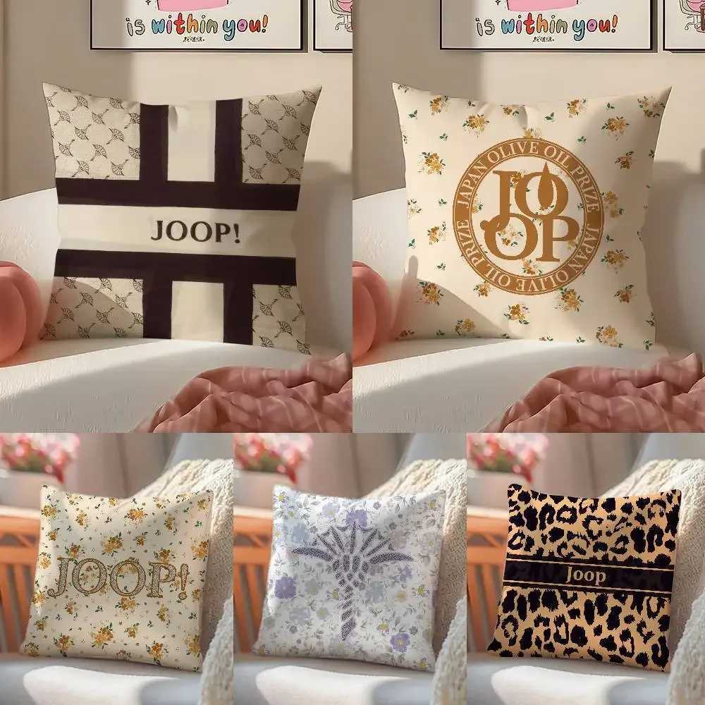 Joop Luxury Short Plush Cushion Cover Invisible Zipper Anti-dustmite Sofa Pillow CaseT260304